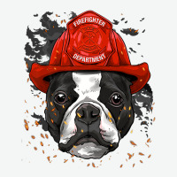 Boston Terrier Firefighter Boston Terrier Dog Lover Premium Urban Heavy Tee | Teevron