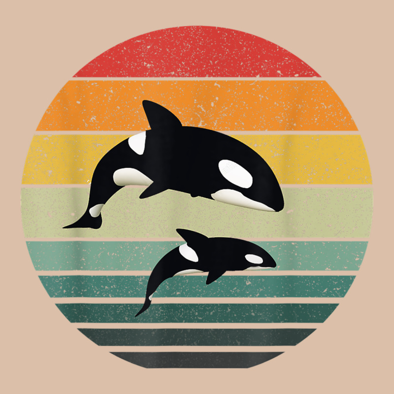 Orca Family Vintage Retro Art, Killer Whale Family Urban Heavy Tee by linhVisuals | Teevron