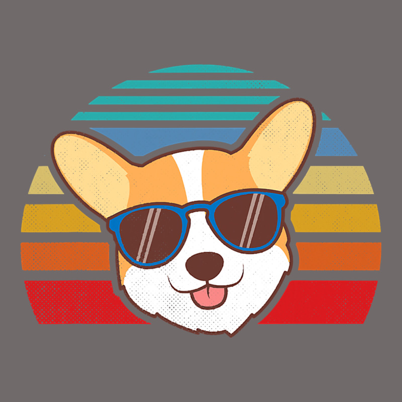 Cool Corgi Vintage 80s Dog Lover Urban Heavy Tee by linhVisuals | Teevron