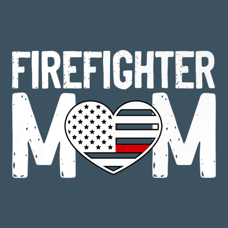 Female Firefighter Mom Thin Red Line Flag Firefighting Premium Urban Heavy Tee by linhVisuals | Teevron