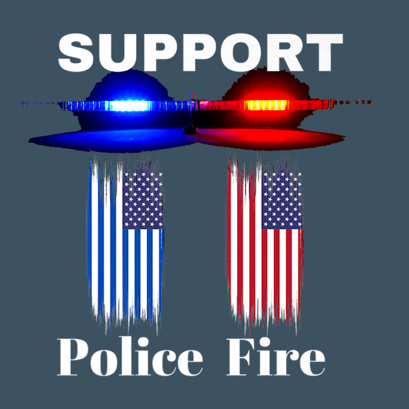 Support Our Police & Fire Departments   1st Responders Premium Urban Heavy Tee by linhVisuals | Teevron