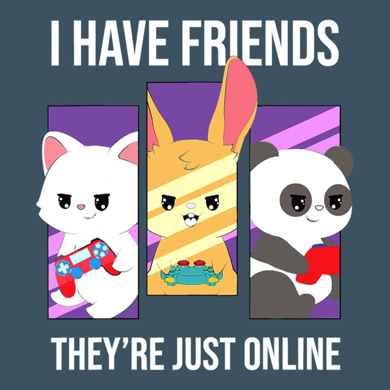 I Have Friends They Are Just Online Urban Heavy Tee by linhVisuals | Teevron