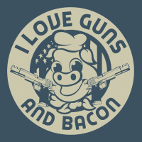 I Love Guns Bacon Pork Pig Funny Gun Urban Heavy Tee | Teevron