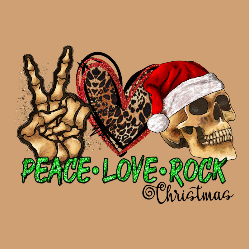 Peace Love Rock Christmas Vintage Tee by CowhideDigitalArt | Teevron