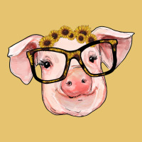 Sunflowers With Pig Premium Sweatshirt | Teevron