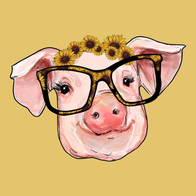 Sunflowers With Pig Premium Sweatshirt by RanaPortraitStore | Teevron