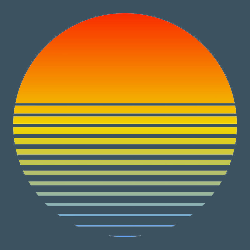 Retro Sunset Urban Heavy Tee by linhVisuals | Teevron