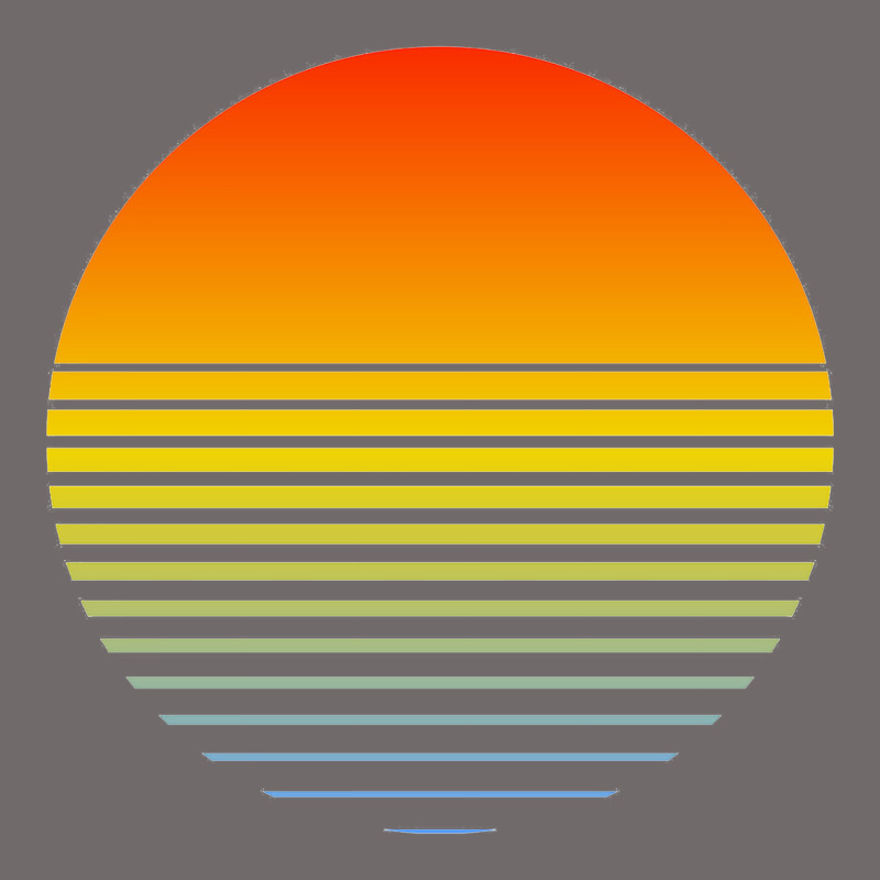 Retro Sunset Urban Heavy Tee by linhVisuals | Teevron