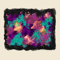 Halloween Trees And Turquoise Glitter Background Premium Tee | Teevron