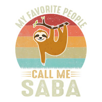 mens my favorite people call me saba cute sloth lover grandpa premium | Teevron