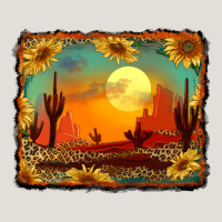 Western Desert Sunset Background Heavy Core Tee | Teevron