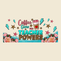 Coffe Gives Me Teacher Powers Libbey Glass Premium Tee | Teevron