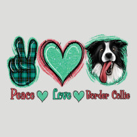 Peace Love Border Collie Zipper Hoodie | Teevron