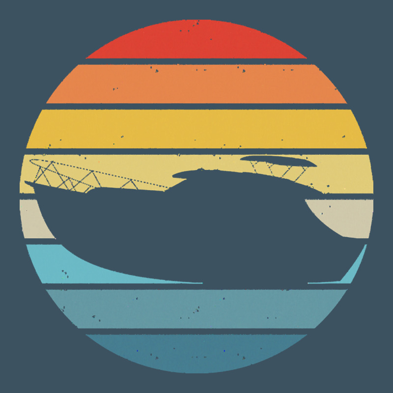 Boat T  Shirt Boat Trip Silhouette On A Distressed Retro Sunset Produc Urban Heavy Tee by linhVisuals | Teevron