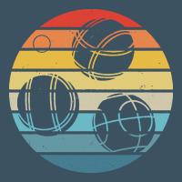 Bocce Ball T  Shirt Bocce Ball Silhouette On A Distressed Retro Sunset Urban Heavy Tee | Teevron