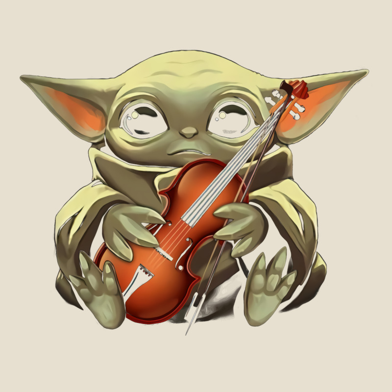 Baby Yoda Hug Violin [tb] Urban Heavy Tee by linhVisuals | Teevron
