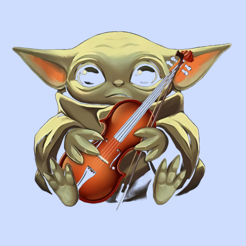 Baby Yoda Hug Violin [tb] Urban Heavy Tee by linhVisuals | Teevron