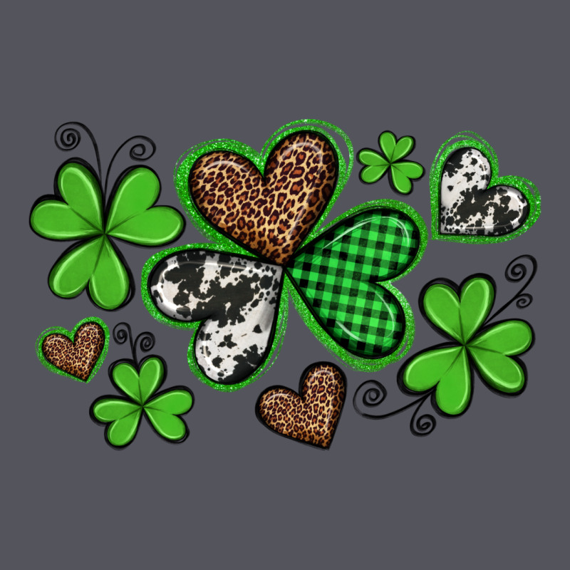Western St Patricks Day Shamrocks And Hearts Vintage Hoodie by Artiststas | Teevron