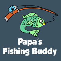 Kids Papa's Fishing Buddy Grandson Or Granddaughter Fish T Shirt Urban Heavy Tee | Teevron