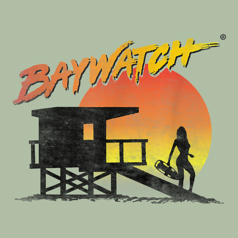 Baywatch Lifeguard Sunset T Shirt Urban Heavy Tee by linhVisuals | Teevron