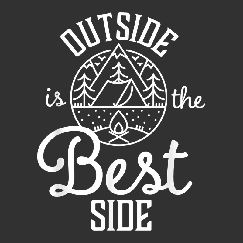 Outside Is The Best Side For Outdoor Campers And Hikers T Shirt Urban Heavy Tee by linhVisuals | Teevron
