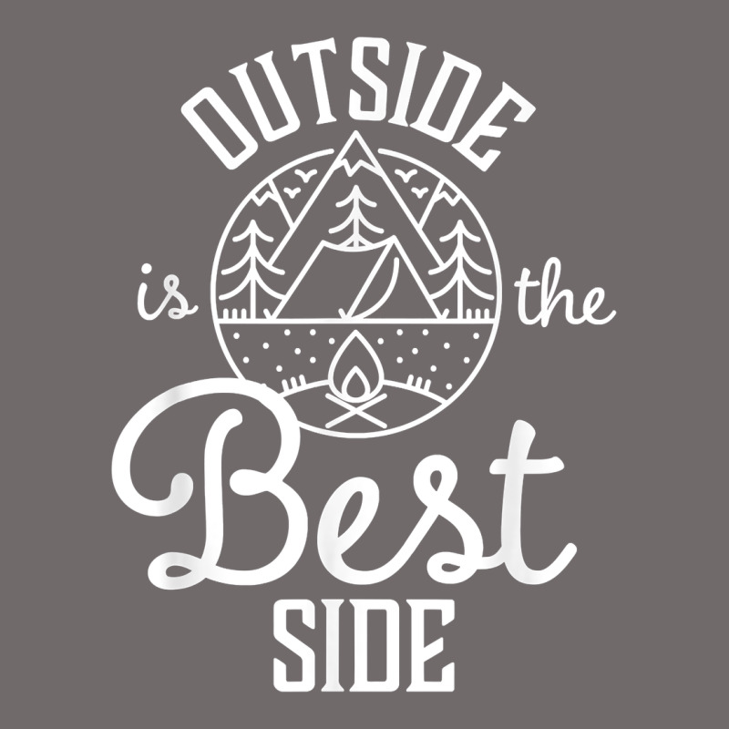 Outside Is The Best Side For Outdoor Campers And Hikers T Shirt Urban Heavy Tee by linhVisuals | Teevron