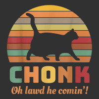 Chonk Cat Scale Meme Retro Oh Lawd He Comin' Memes T Shirt Urban Heavy Tee | Teevron