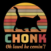 Chonk Cat Scale Meme Retro Oh Lawd He Comin' Memes T Shirt Urban Heavy Tee | Teevron
