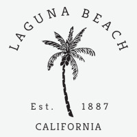 Retro Cool Laguna Beach California Palm Tree Unique Novelty Sweatshirt Urban Heavy Tee | Teevron