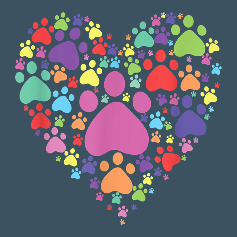 Heart Paw Print Dog Cat Lover Valentines Day T Shirt Urban Heavy Tee by linhVisuals | Teevron