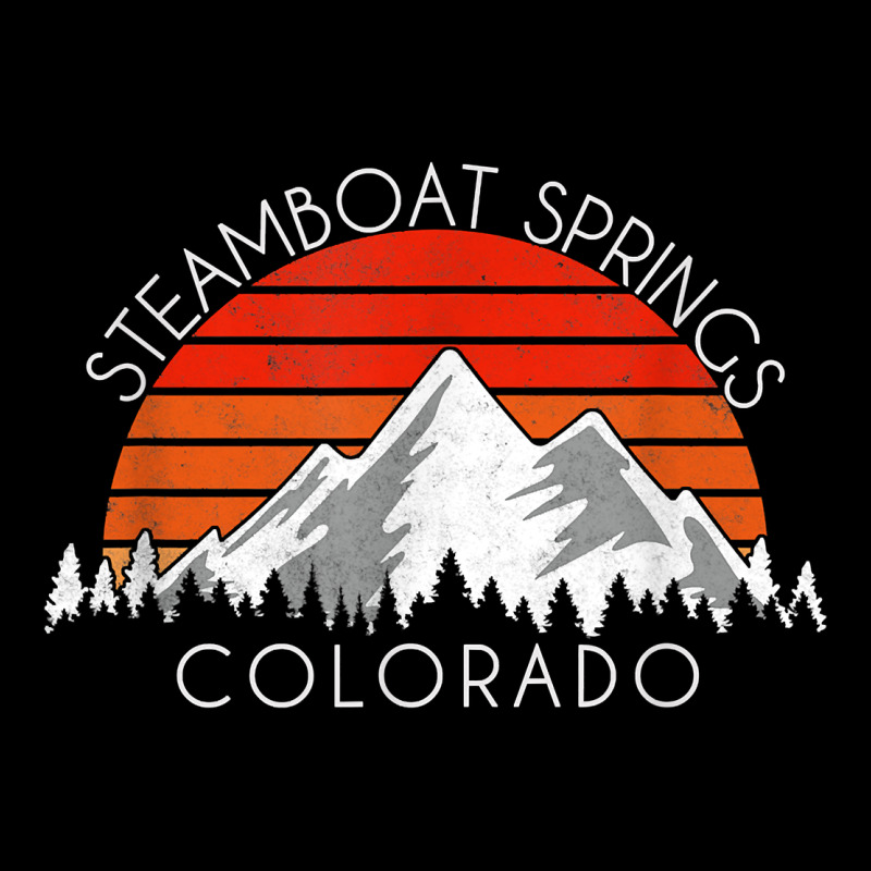 Retro Vintage Steamboat Springs Colorado Distressed T Shirt Urban Heavy Tee by linhVisuals | Teevron