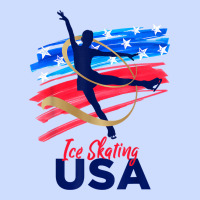 Ice Skating Dance Support The Team Tshirt Usa Flag T Shirt Urban Heavy Tee | Teevron