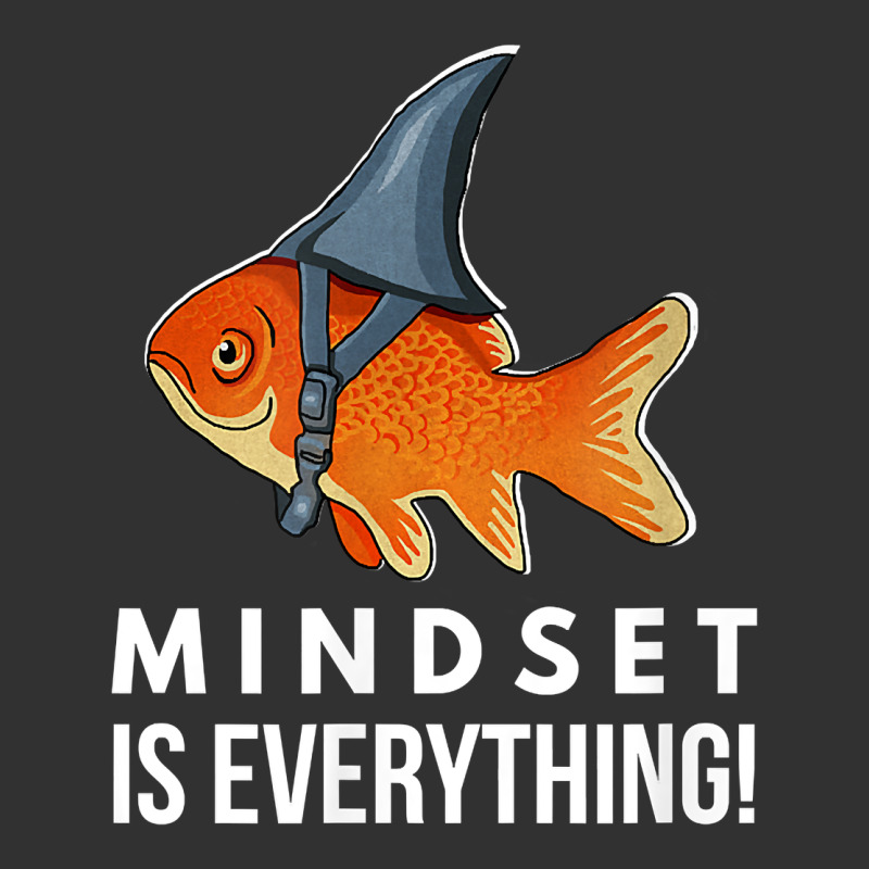 Mindset Motivational Quote Cute Goldfish Shark Fish T Shirt Urban Heavy Tee by linhVisuals | Teevron