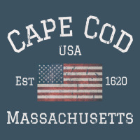 Cape Cod Massachusetts American Flag Usa Travel Vintage Pullover Hoodi Urban Heavy Tee | Teevron