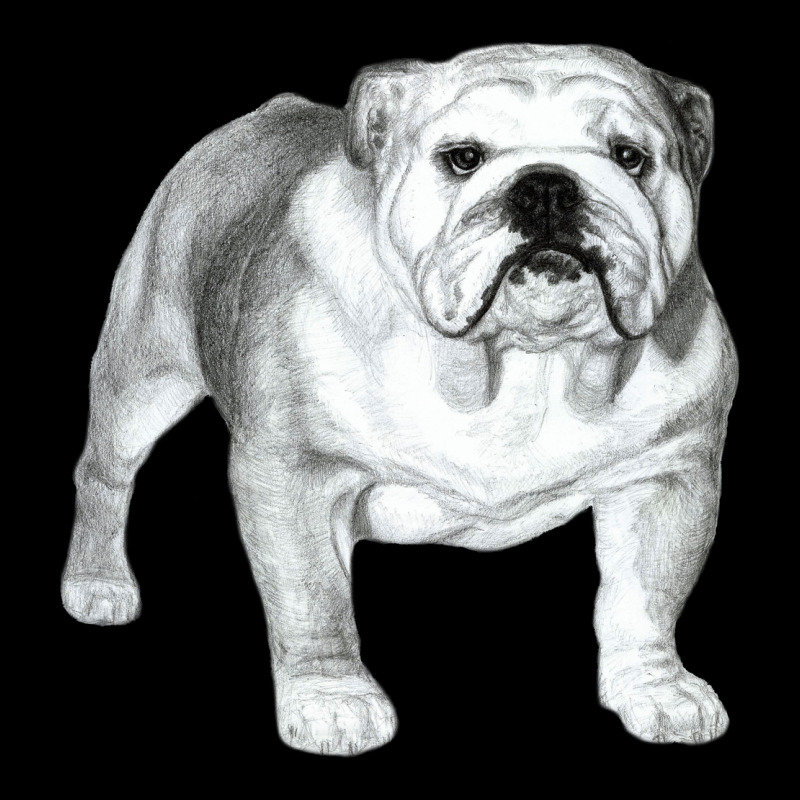 English Bulldog Art Urban Heavy Tee by linhVisuals | Teevron