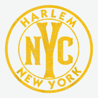 Harlem New York Nyc Vintage Sign Distressed Amber Print T Shirt Urban Heavy Tee | Teevron