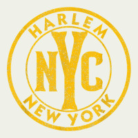 Harlem New York Nyc Vintage Sign Distressed Amber Print T Shirt Urban Heavy Tee | Teevron
