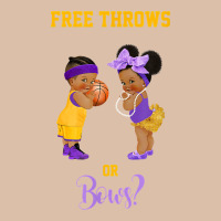 Free Throws Or Bows Basketball Baby Gender Reveal T Shirt Urban Heavy Tee | Teevron