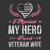 i married my hero proud veteran wife usa military husband t shirt | Teevron