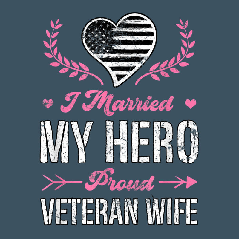 I Married My Hero Proud Veteran Wife Usa Military Husband T Shirt Urban Heavy Tee by linhVisuals | Teevron