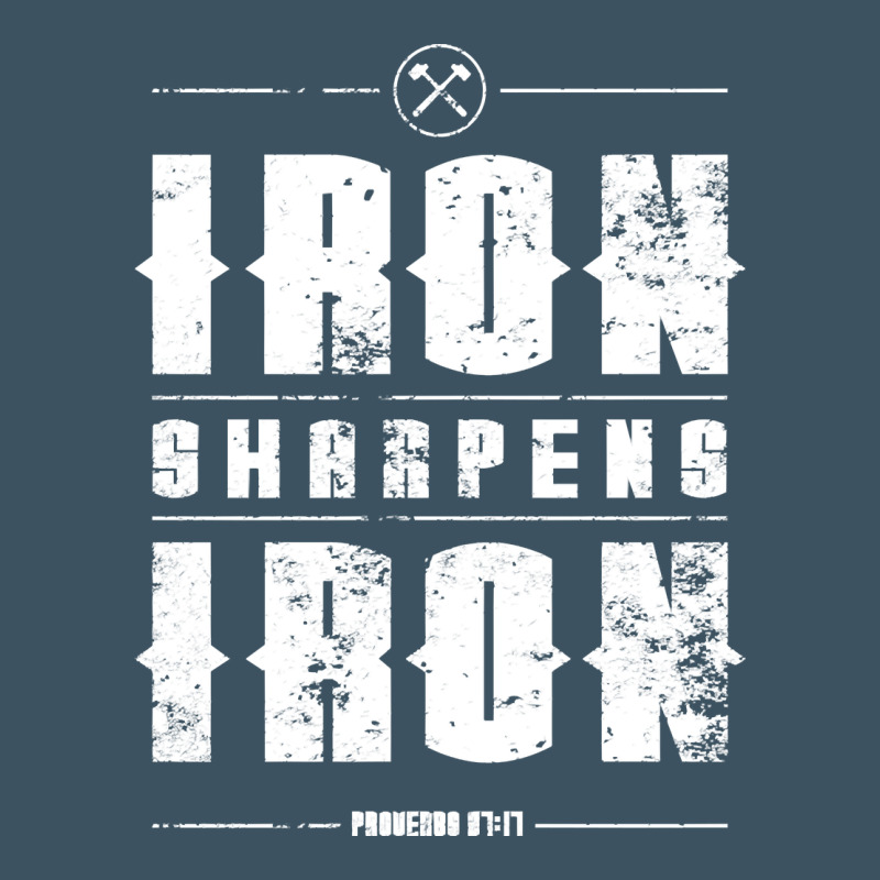 Iron Sharpens Iron Proverbs Christian Bible Verse Religious Pullover H Urban Heavy Tee by linhVisuals | Teevron