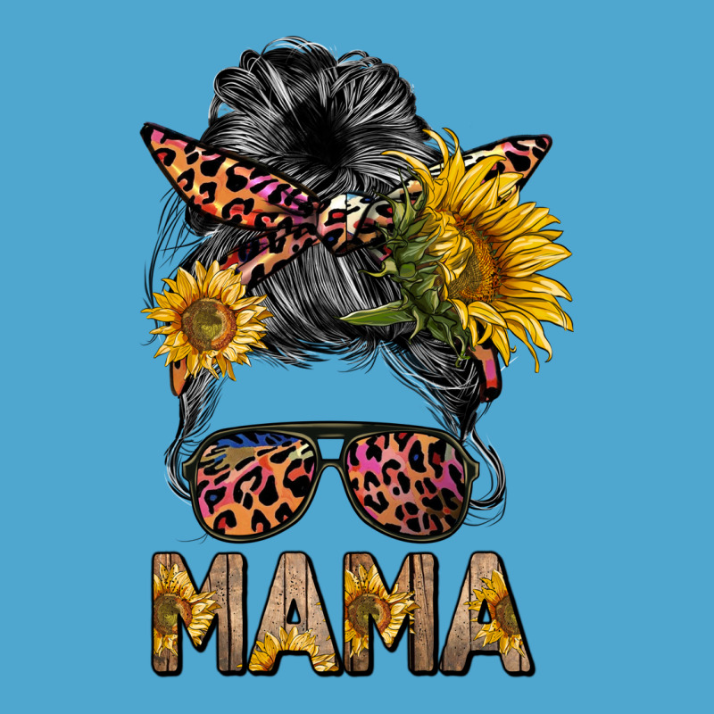 Mess Bun Mama Sunflowers Premium Hoodie by BarkalooDesign | Teevron