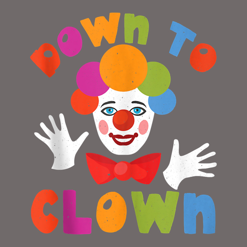 Down To Clown Funny Circus Tank Top Urban Heavy Tee by linhVisuals | Teevron