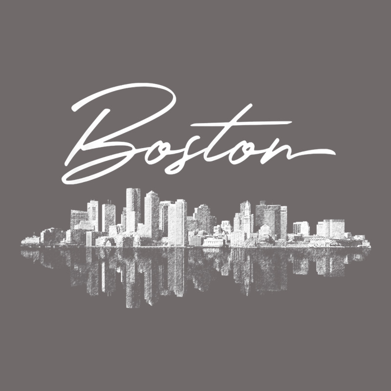 Boston Skyline T Shirt For Women, Men, Girls & Boys Urban Heavy Tee by linhVisuals | Teevron