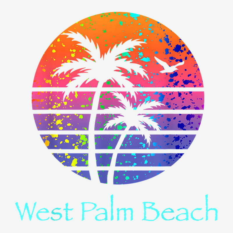 West Palm Beach Tropical T Shirt For Family Vacations Urban Heavy Tee by linhVisuals | Teevron