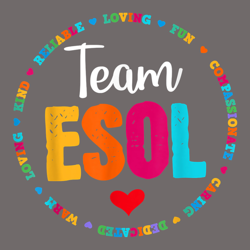 Back To School Teachers Crew Students   Team Esol Teacher T Shirt Urban Heavy Tee by linhVisuals | Teevron