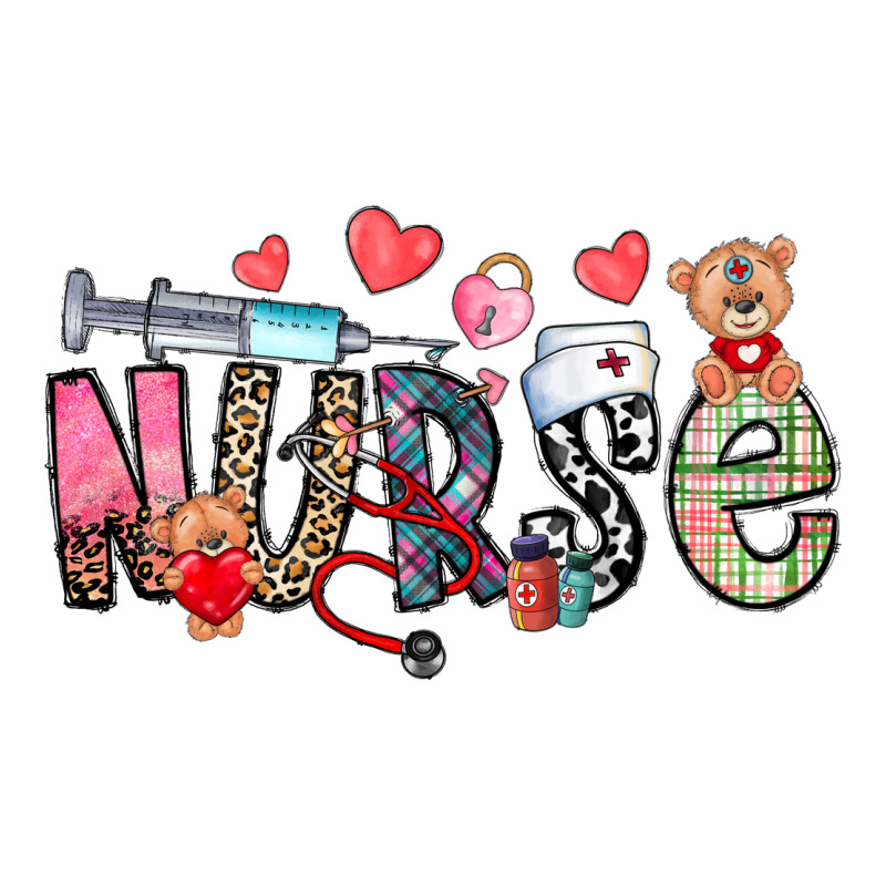 Nurse Valentines Day Long Sleeve Tee by CowhideDigitalArt | Teevron