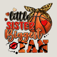 Little Sister Biggest Fan Basketball Heavy Core Tee | Teevron