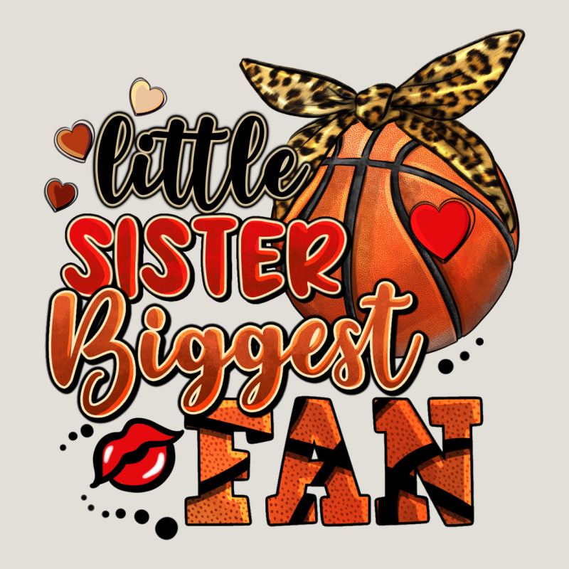 Little Sister Biggest Fan Basketball Heavy Core Tee by FaDigitalArtStudio | Teevron