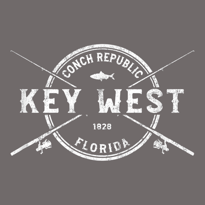 Key West Fl Vintage Crossed Fishing Rods T Shirt Urban Heavy Tee by linhVisuals | Teevron